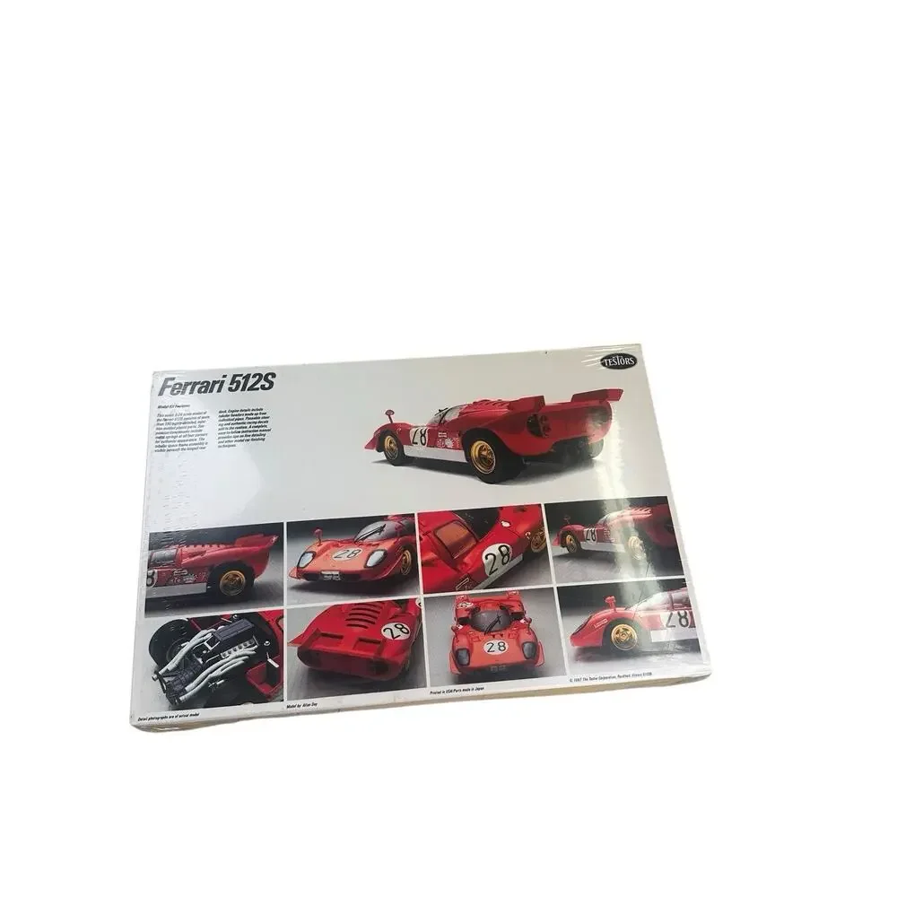 Vintage Testors 1/24 Scale Ferrari 512S Sports Race Car Model Kit #398 Sealed